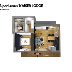 Apartment Kaiser Lodge by AlpenLuxus mit Pool&Tiefgaragenstellplatz, Wien